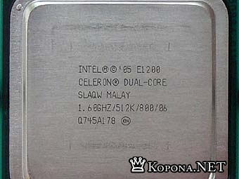 Intel выпустила первый Celeron с двумя ядрами