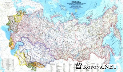Карта России от National Geographic