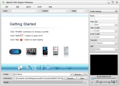 Xilisoft DVD Ripper Platinum v5.0.32.0418