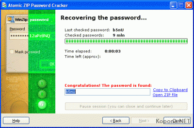 Atomic ZIP Password Recovery 2.50