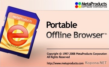 MetaProducts Portable Offline Browser 5.0.2752 Release
