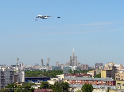 Авиапарад над Москвой 9 мая 2008 года