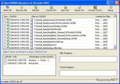 JuiceSoft Bad CD DVD Recovery v2.40.4900