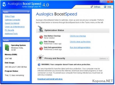 Auslogics BoostSpeed v4.1.3.121