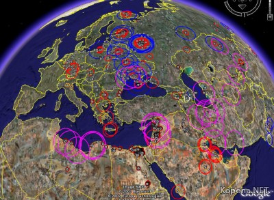 Google Earth обнаружил ракеты, нацеленные на Россию