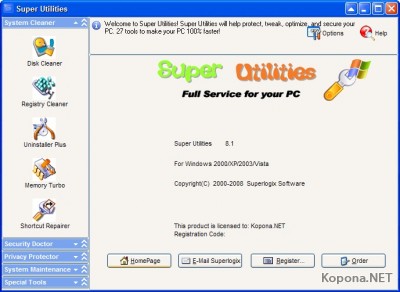 Super Utilities Pro 2008 8.1