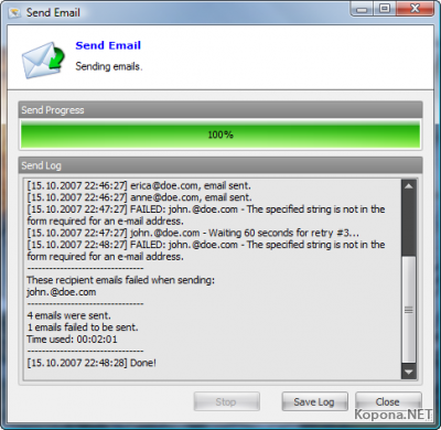 Kristanix Software Email Sender Deluxe v2.04