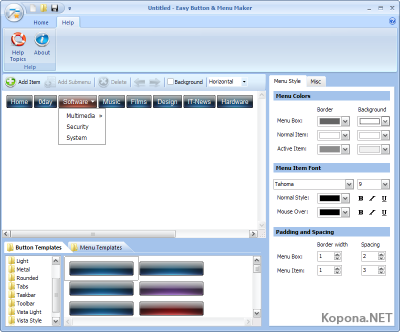 Blumentals Easy Button and Menu Maker Pro v1.5.0.7 Retail CRD