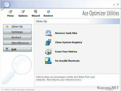 Acelogix Ace Optimizer Utilities v4.2.0.457