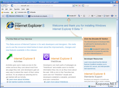 Internet Explorer 8.0 Beta 2