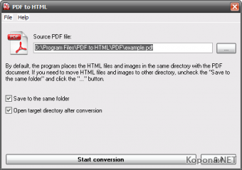 Quick-PDF PDF To HTML Converter v1.0