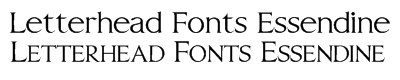 Letterhead Fonts Essendine Commercial Font