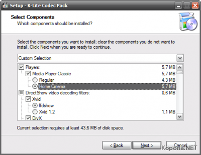 K-Lite Mega Codec Pack / K-Lite Codec Pack 4.6.2