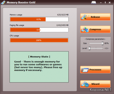 WinCare Tech Memory Booster Gold v6.1.1.0207