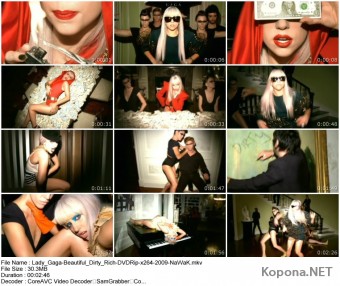 Lady Gaga - Beautiful Dirty Rich - DVDRip/x264 (2009)