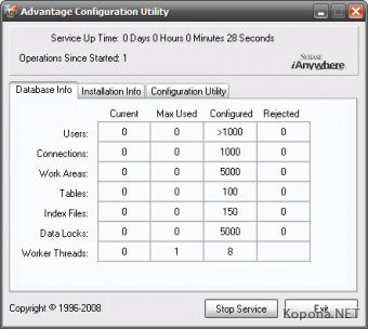 Advantage Database Server v9.10.0.0